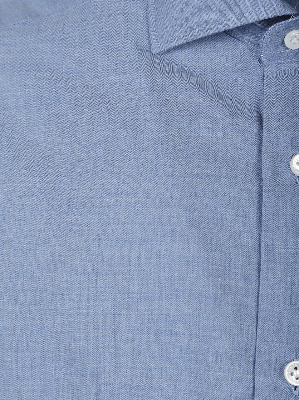Barba Napoli Long Sleeve Neck Shirt Blue Blauw