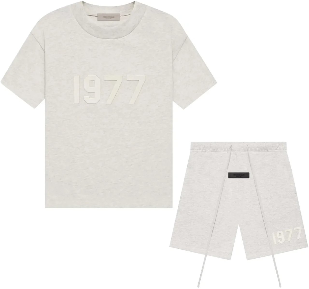 Fear of God Fear of God Essentials 1977 Light Oatmeal Summer Set Divers