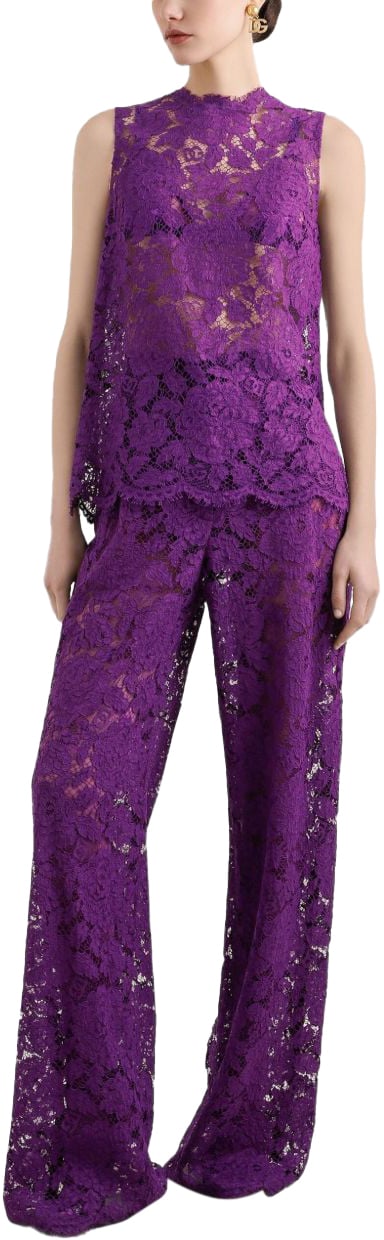 Dolce & Gabbana Trousers Purple Paars