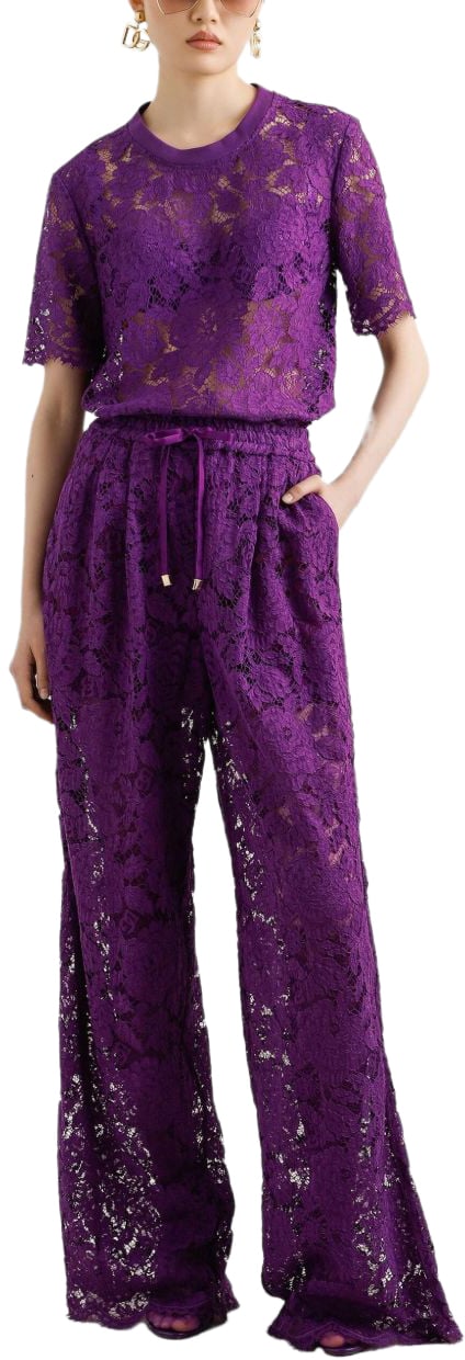 Dolce & Gabbana T-Shirts And Polos Purple Paars
