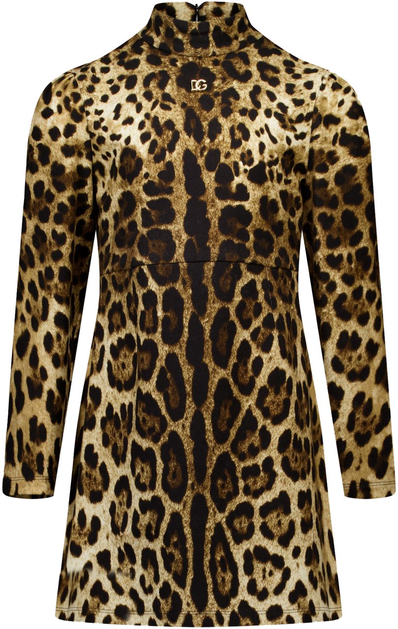 Dolce & Gabbana Dolce & Gabbana Kinder Meisjes Jurk In Bruin Bruin