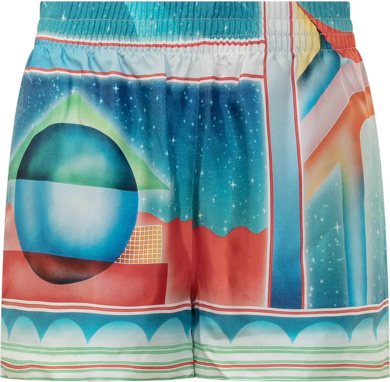 Casablanca Casablanca Shorts in Seta con Stampa Divers
