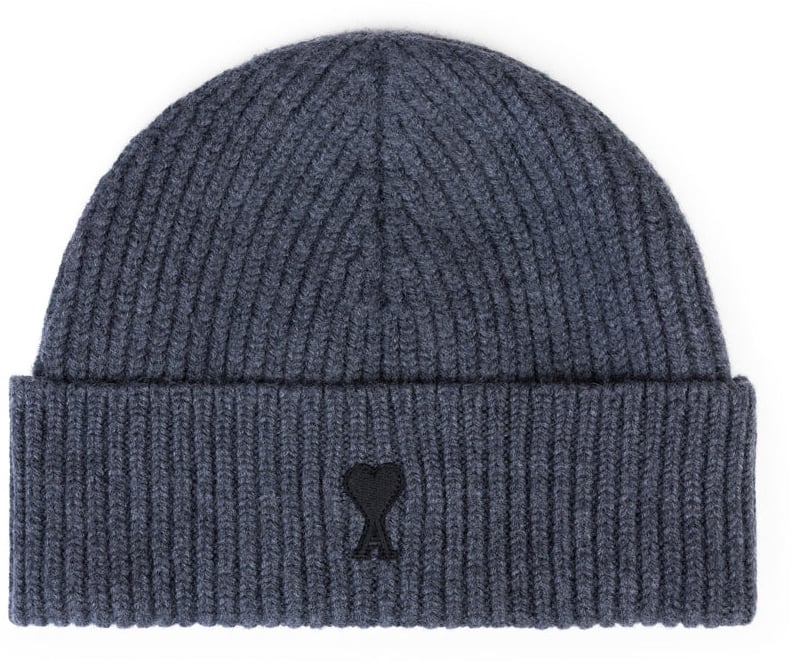 AMI Paris AMI DE COEUR BEANIE HEATHER GREY/BLACK Grijs