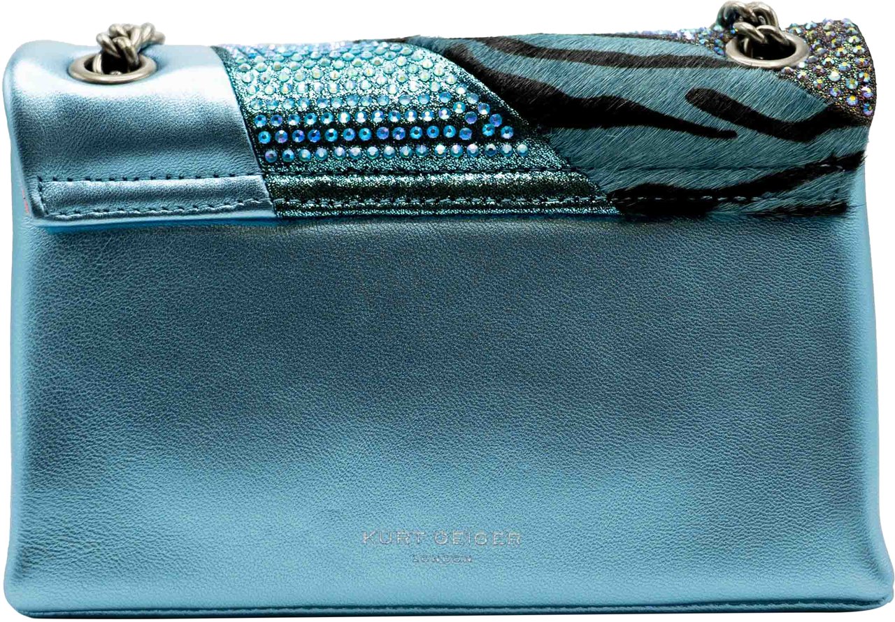 Kurt Geiger London Mini Kensington Tas Pink Combo Leather Roze