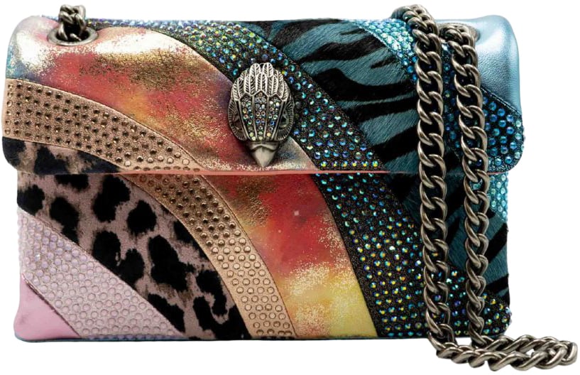 Kurt Geiger London Mini Kensington Tas Pink Combo Leather Roze