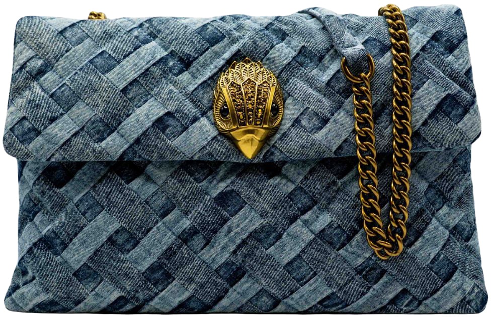 Kurt Geiger London Kensington Soft Large Denim Tas Blauw