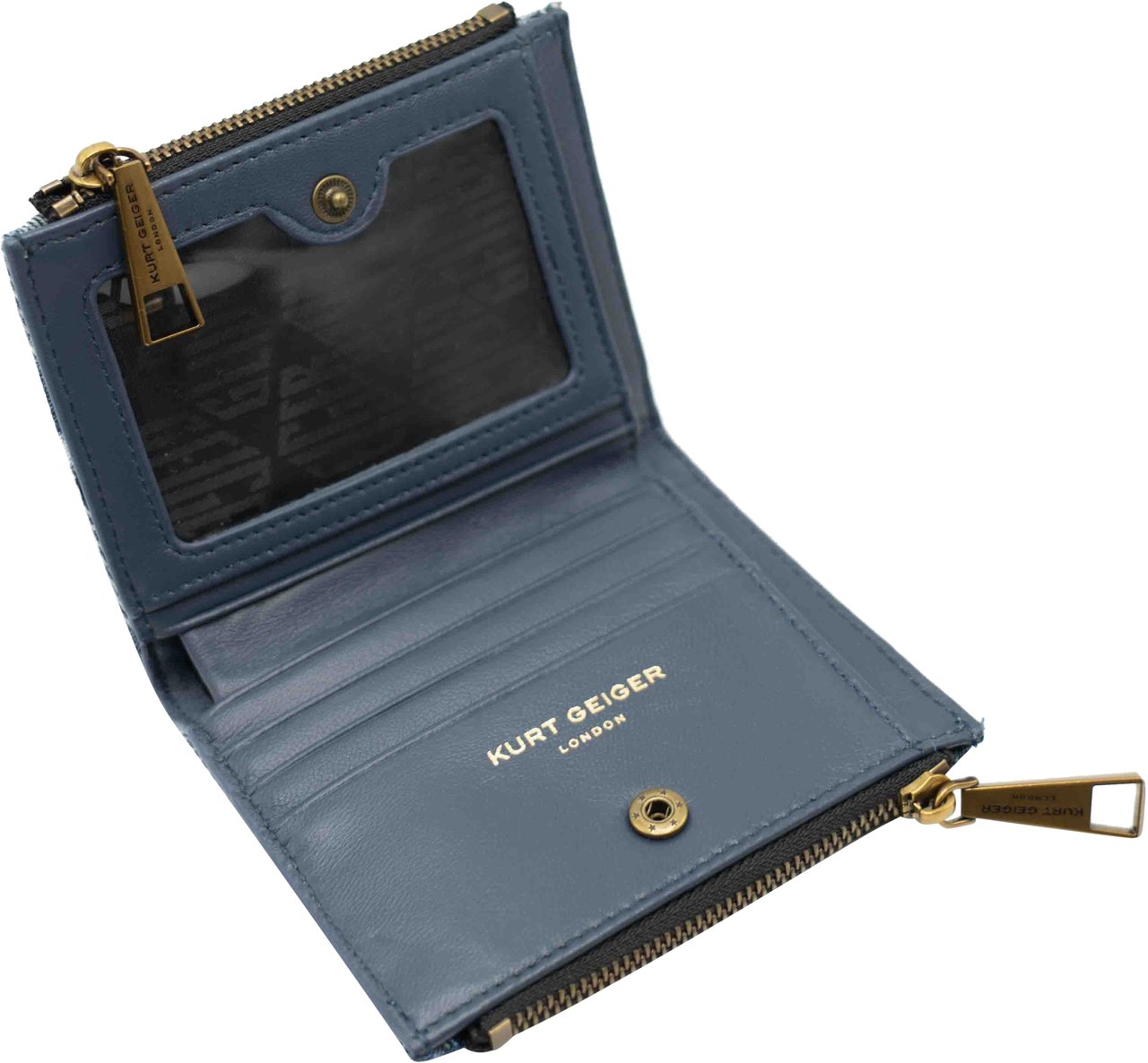 Kurt Geiger London Mini Purse Kensington Denim Blauw