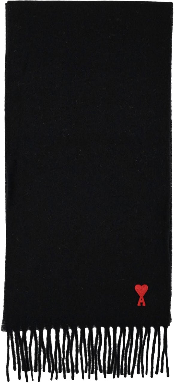 AMI Paris Adc Scarf Nero Zwart