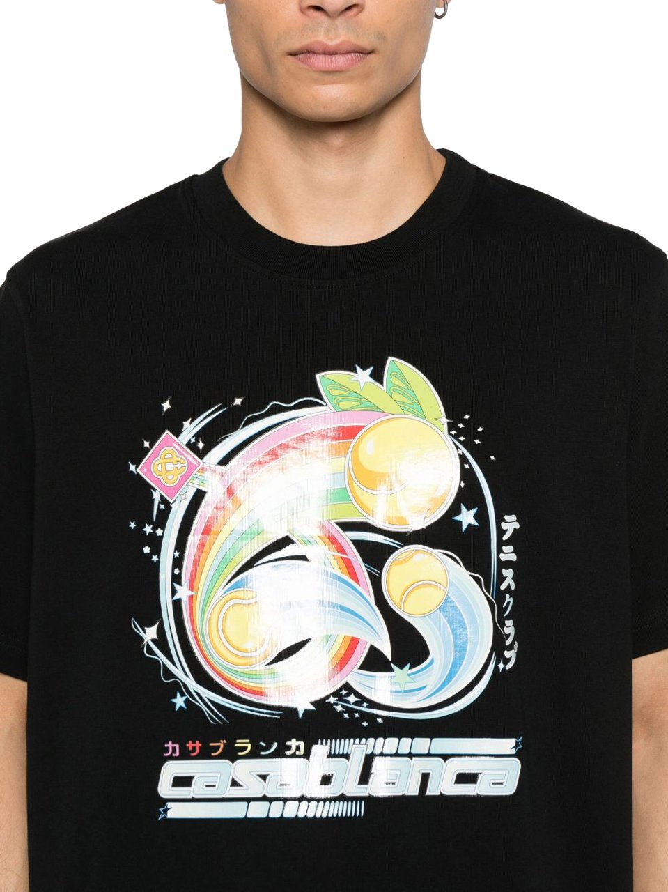 Casablanca T-Shirts And Polos Black Zwart