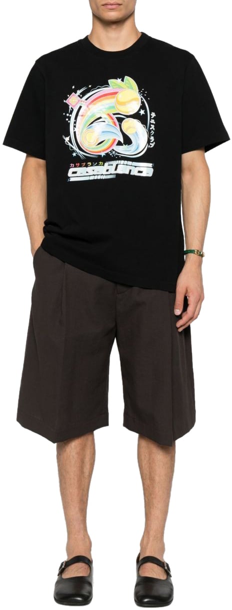 Casablanca T-Shirts And Polos Black Zwart