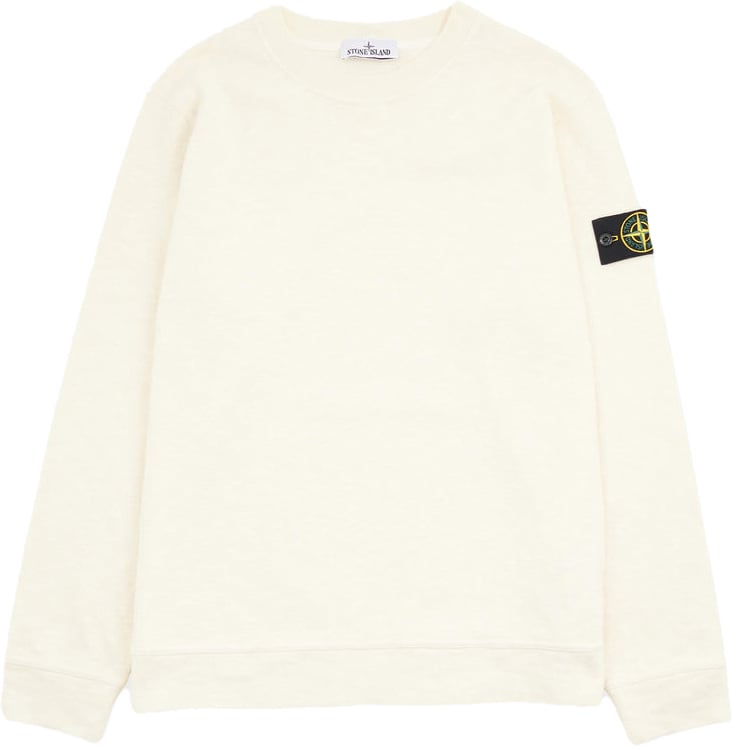 Stone Island sweater ecru gewassen Wit
