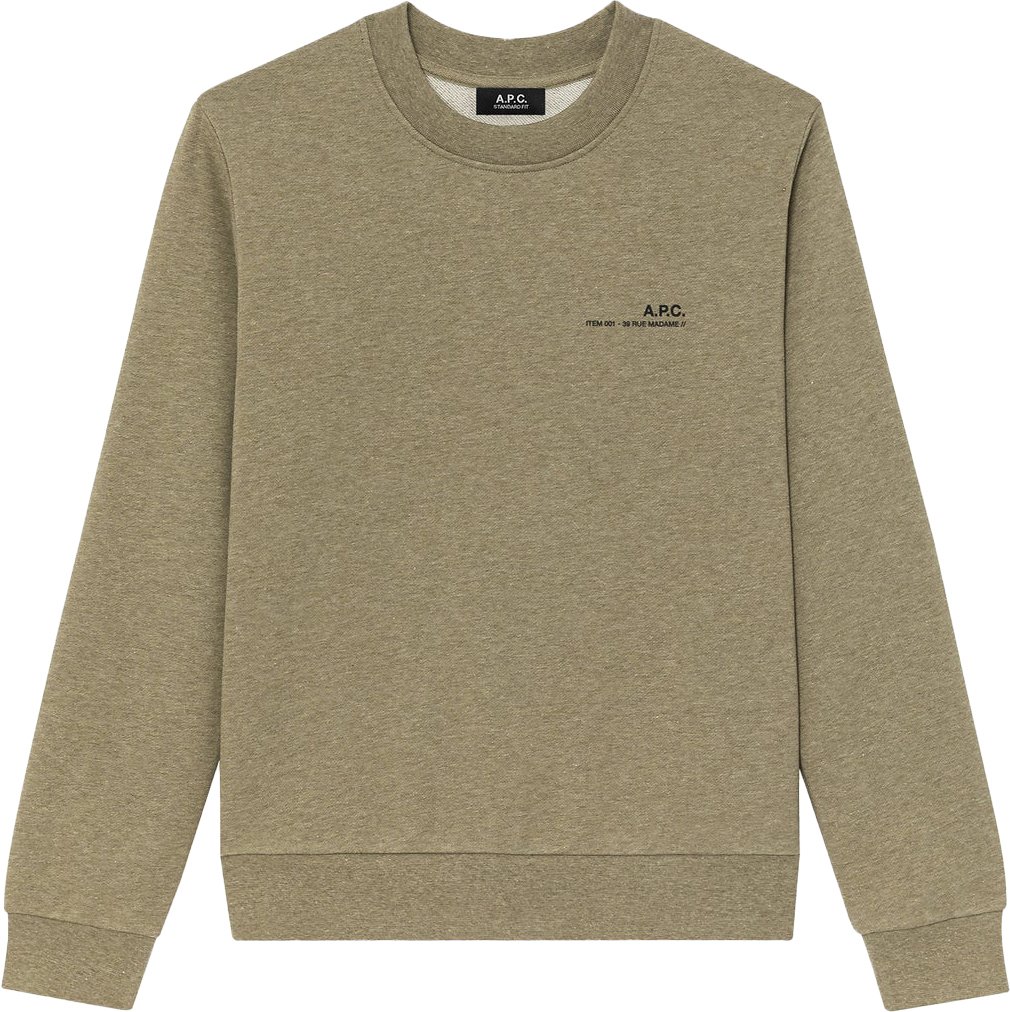 A.P.C. sweater kaki Groen