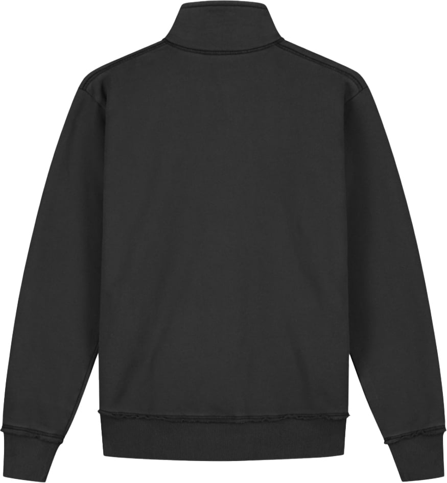 ØLÅF short zip sweater grey Grijs
