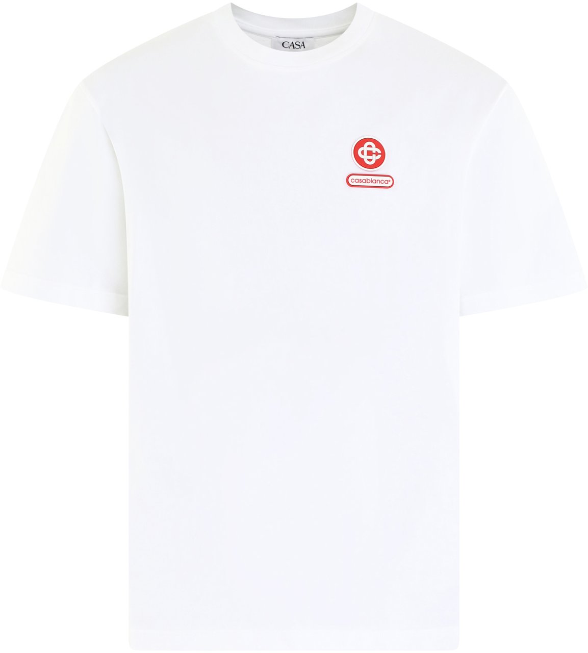 Casablanca t-shirt wit logo Wit