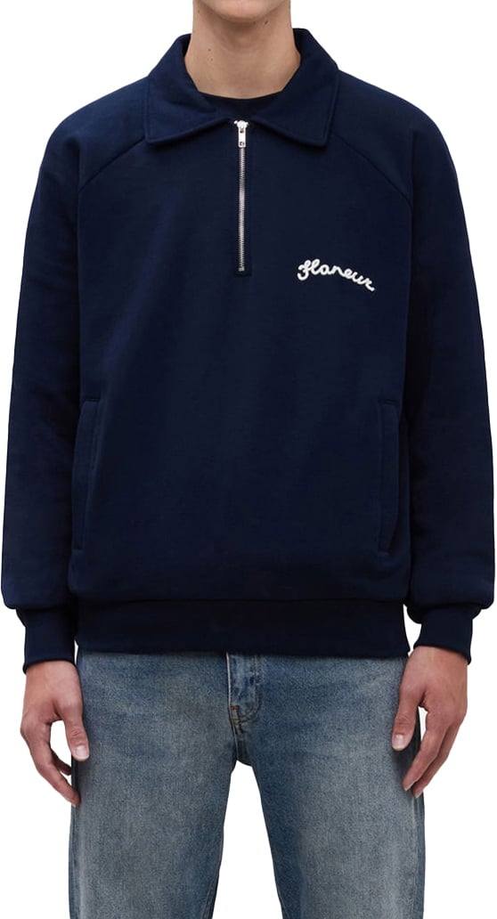 FLÂNEUR sweater blue Blauw