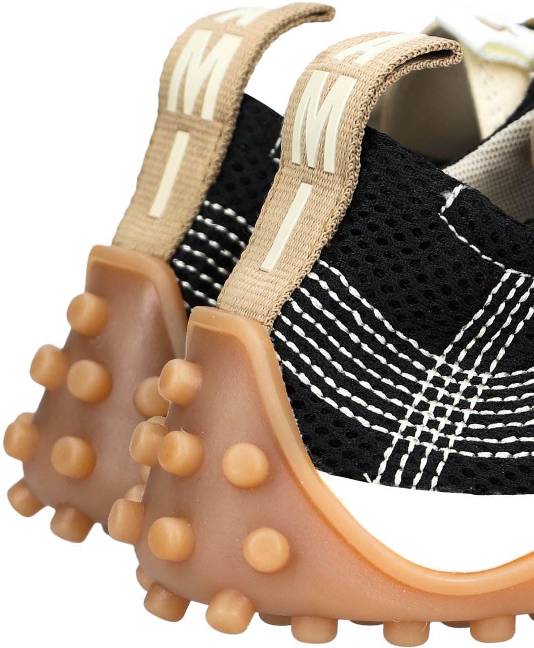 AMI Paris Ami Paris Sneakers Zwart Mesh Zwart