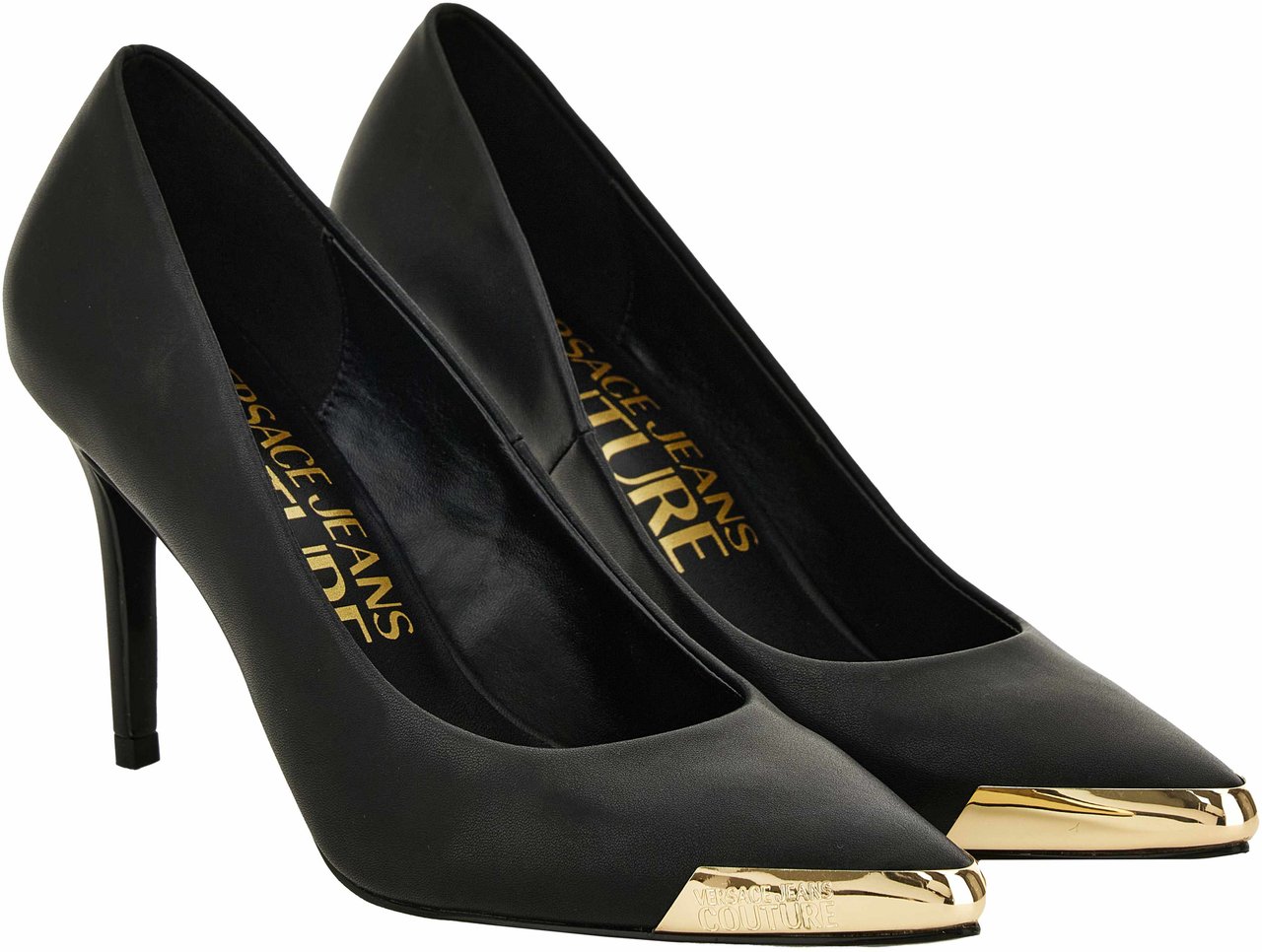 Versace Jeans Couture High Heel Shoes Black Zwart