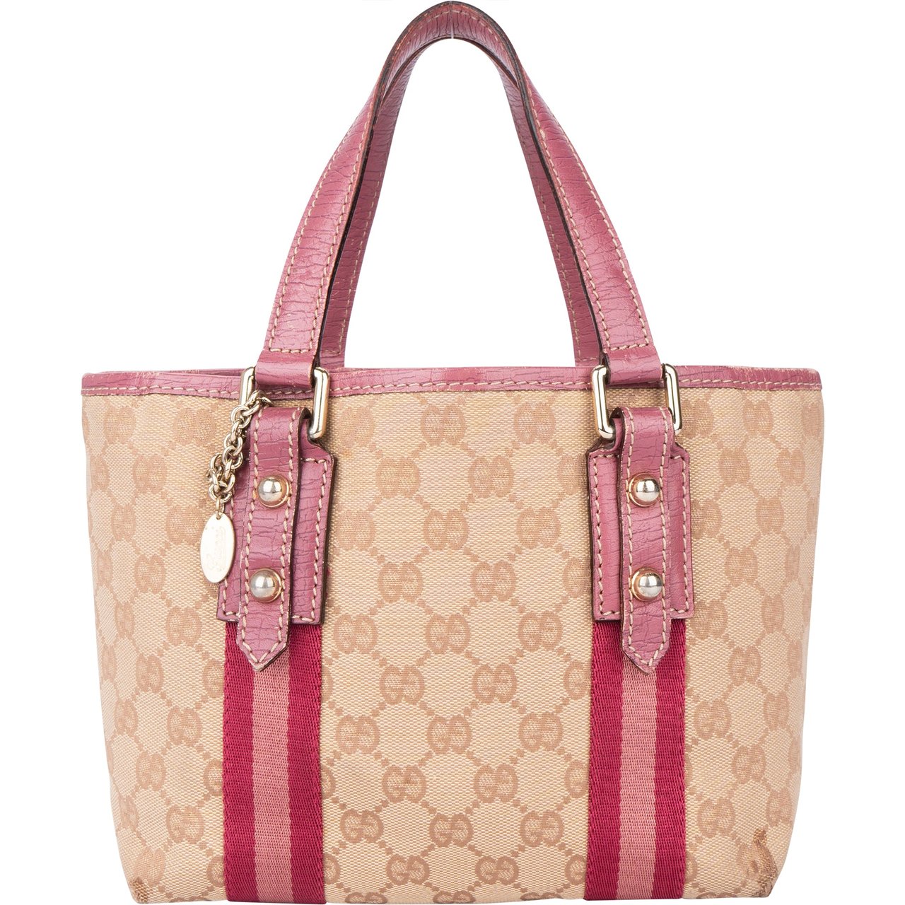 Gucci Gucci GG Monogram Jolicoeuer Mini Handbag Bruin