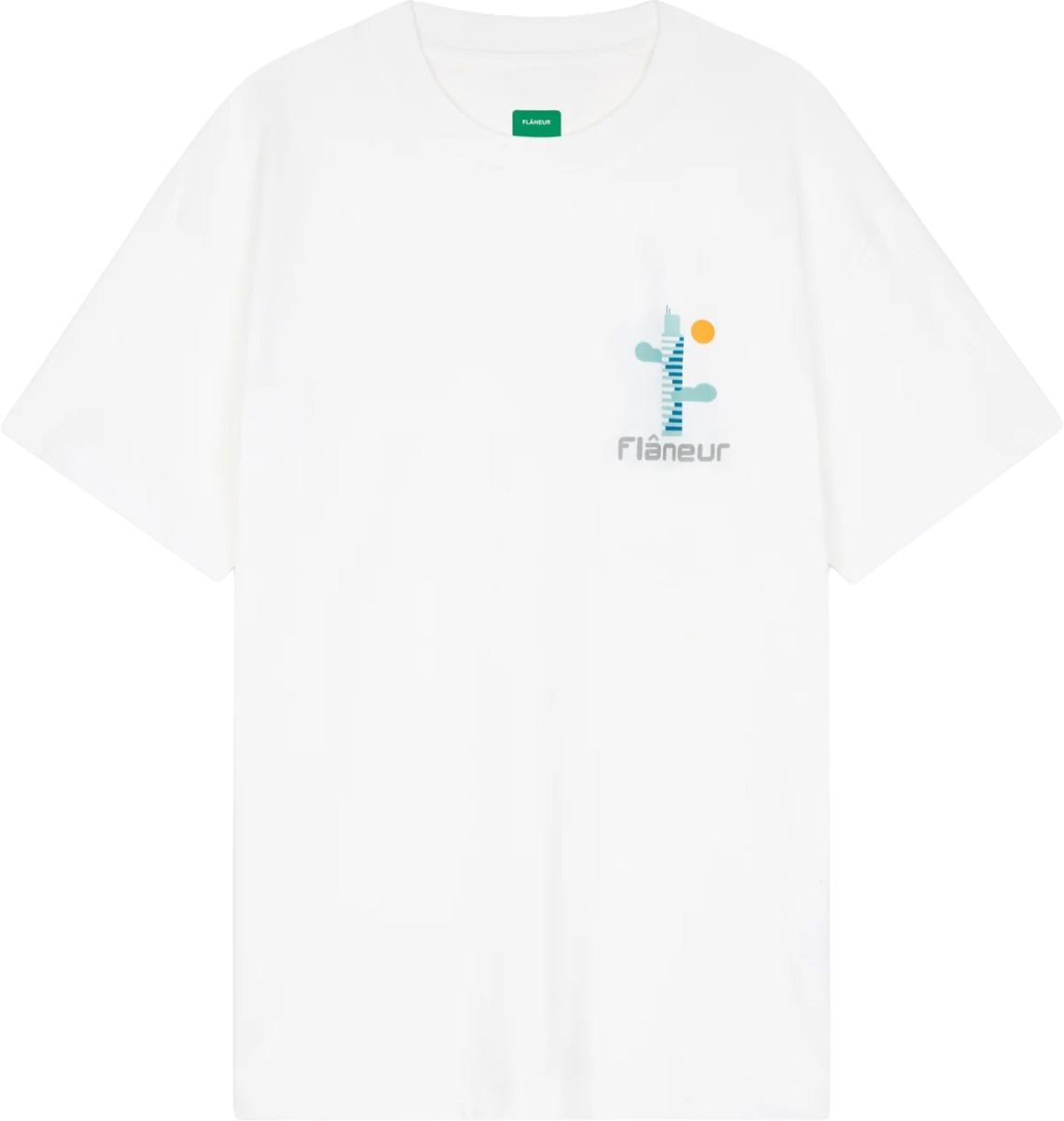 FLÂNEUR Festival Map T-Shirt | White Wit