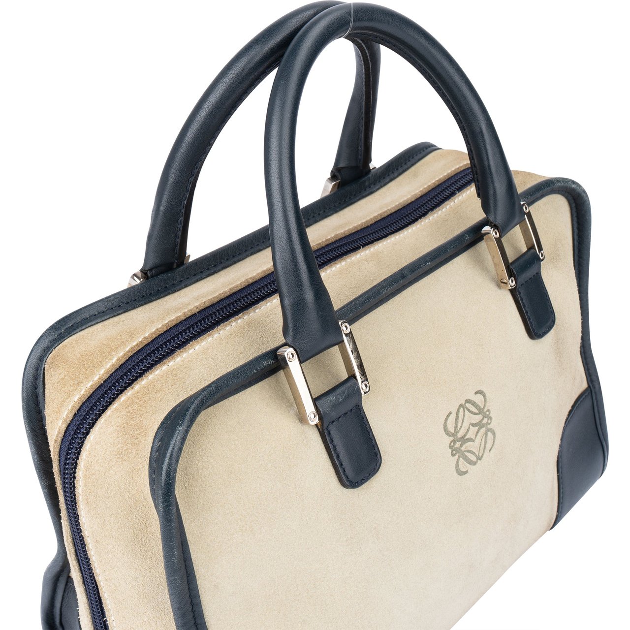 Loewe Loewe Suede Bicolor Amazona Handbag Divers