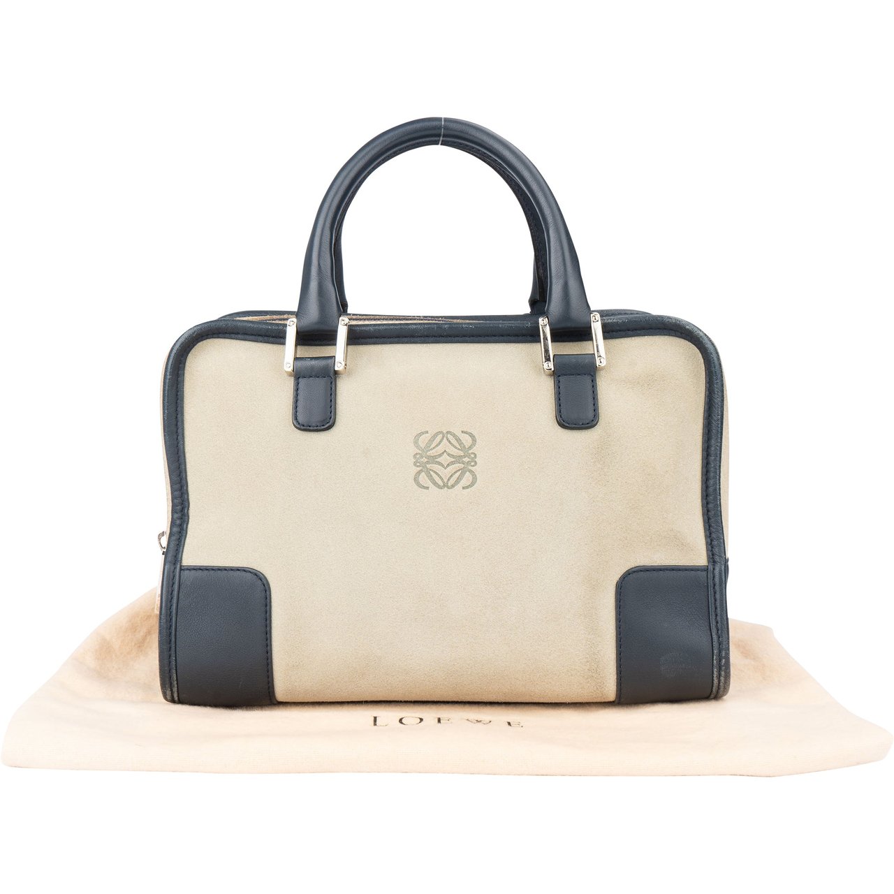 Loewe Loewe Suede Bicolor Amazona Handbag Divers