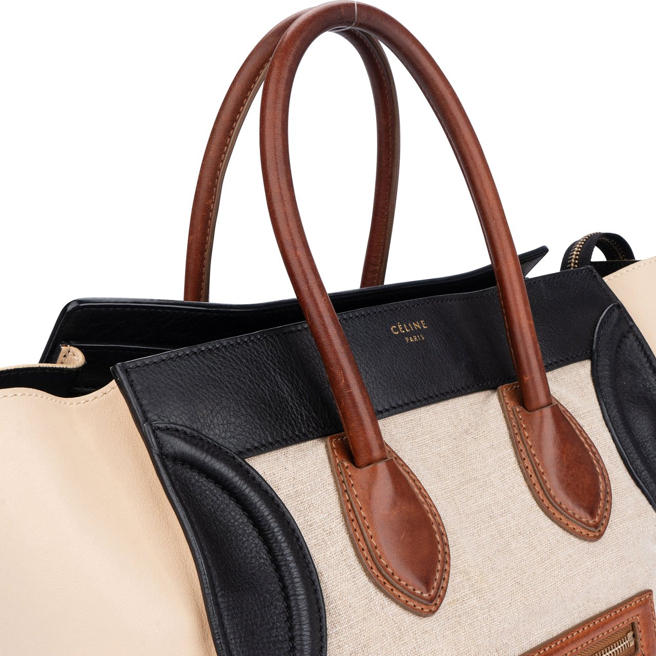 Celine Celine Canvas Tricolor Luggage Handbag Divers