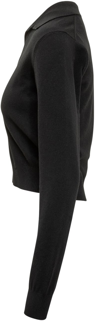 Dolce & Gabbana Maglia nera Dolce & Gabbana con scollo Zwart
