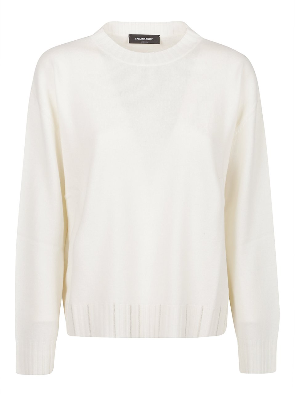 Fabiana Filippi Round Neck Sweater Nude & Neutrals Beige