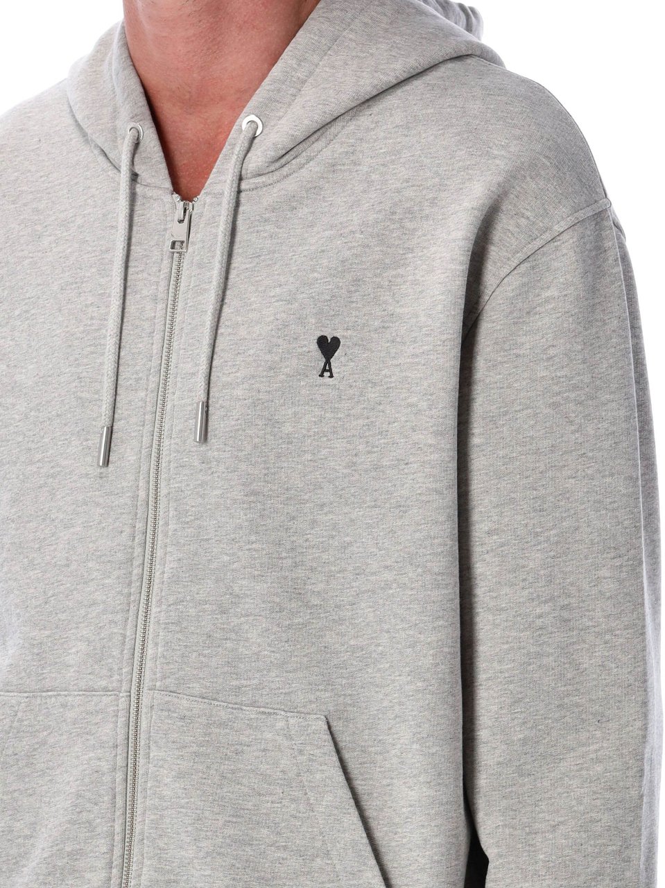 AMI Paris Sweaters Light Grey Grijs