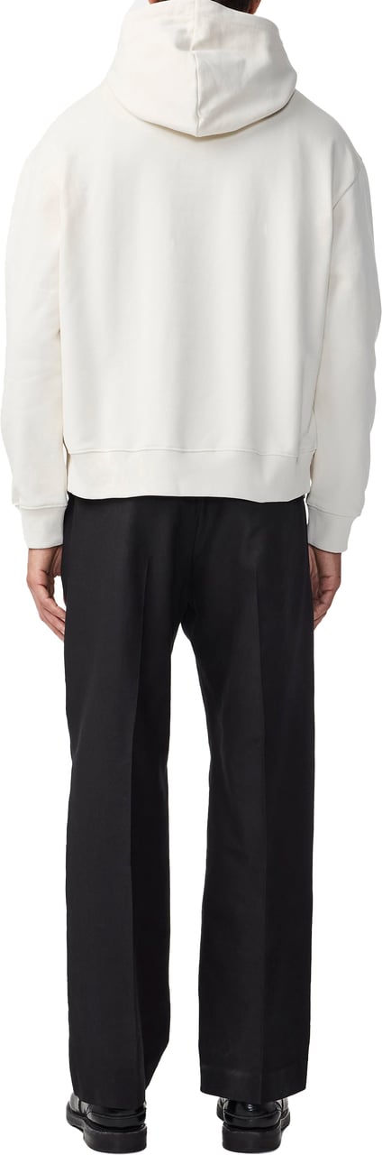 NN07 David Brushed Hoodie Wit