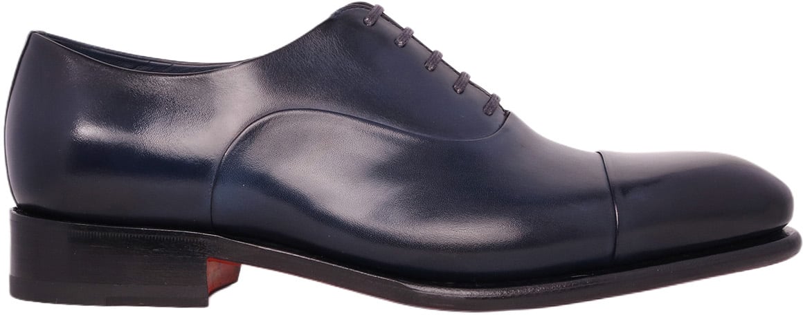 Santoni Oxford Veterschoen Blauw