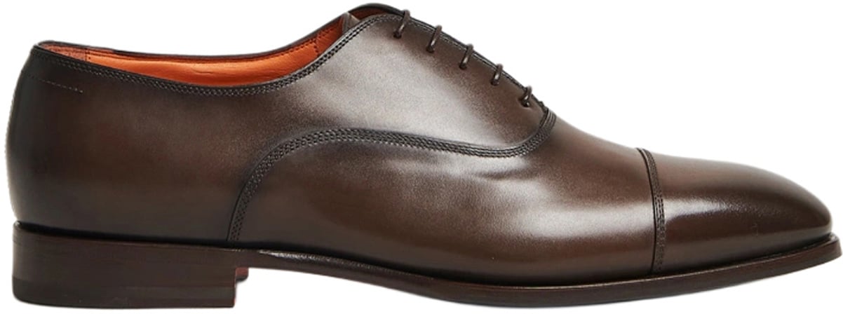 Santoni Oxford Veterschoen Bruin