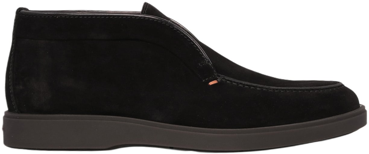 Santoni Halfhoge Instapper Zwart