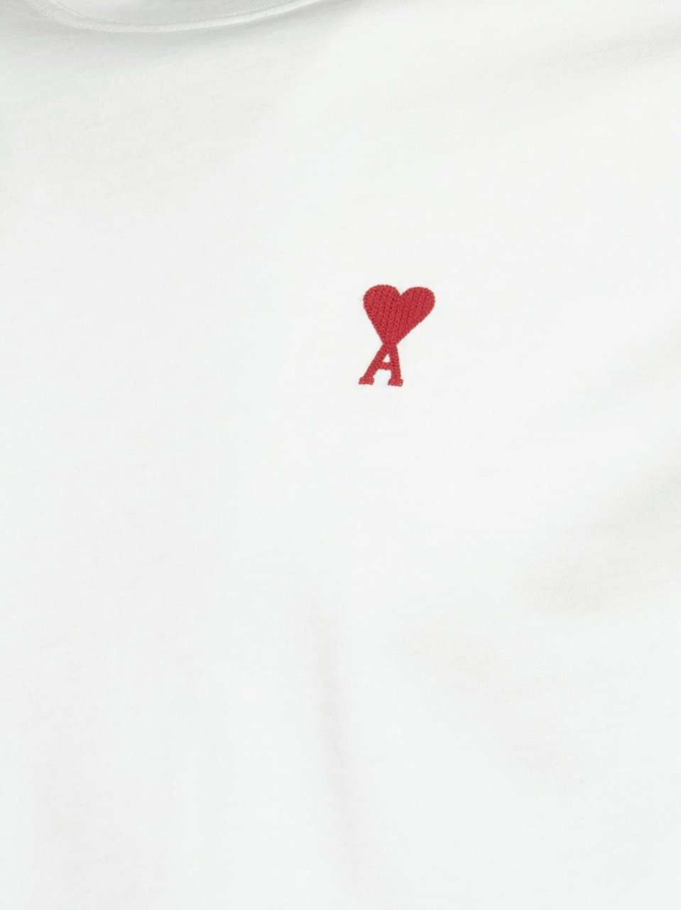 AMI Paris T Shirts & Polo's BFUTS035 724 Wit