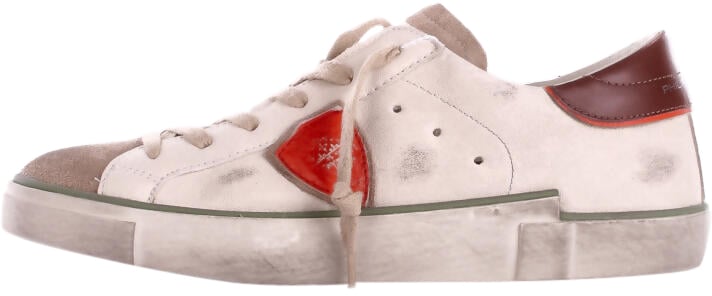 Philippe Model Sneakers Bianco Arancio Oranje