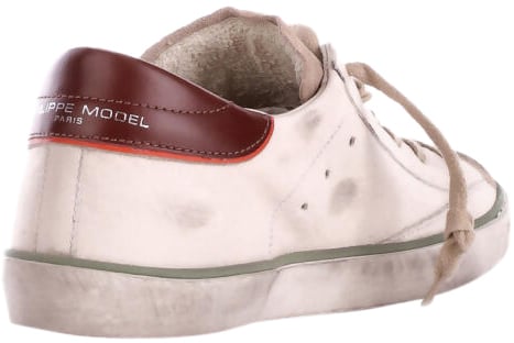 Philippe Model Sneakers Bianco Arancio Oranje