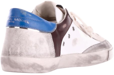 Philippe Model Sneakers Bianco Bluette Blauw