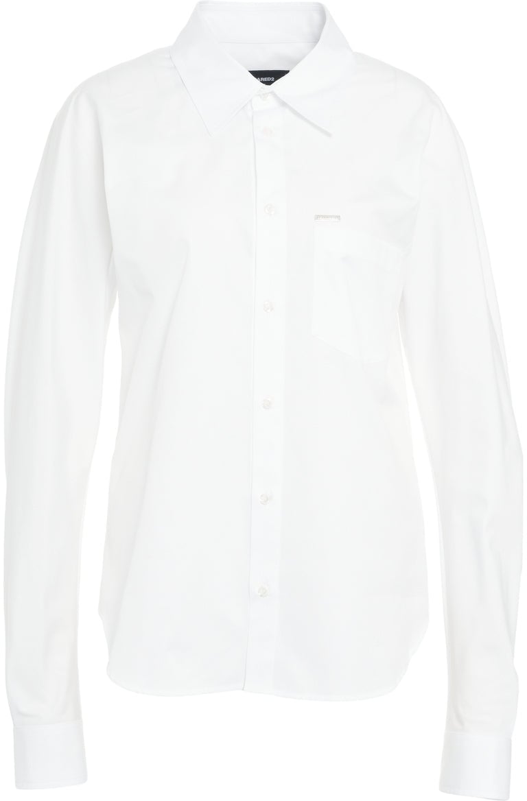 Dsquared2 Shirt with logo detail Wit