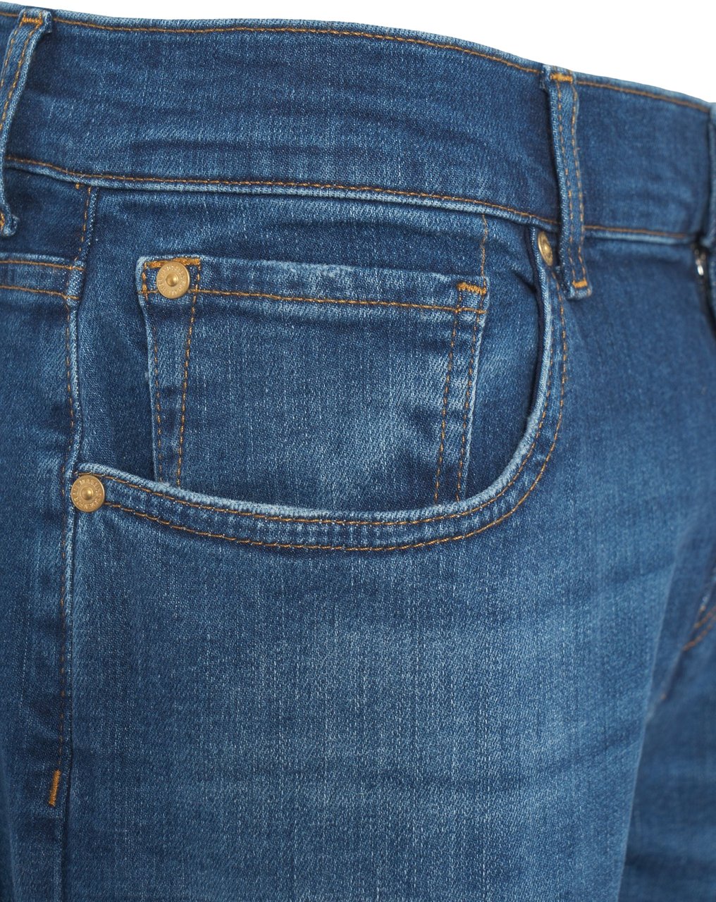 7 For All Mankind Jeans 'The Straight' Blauw