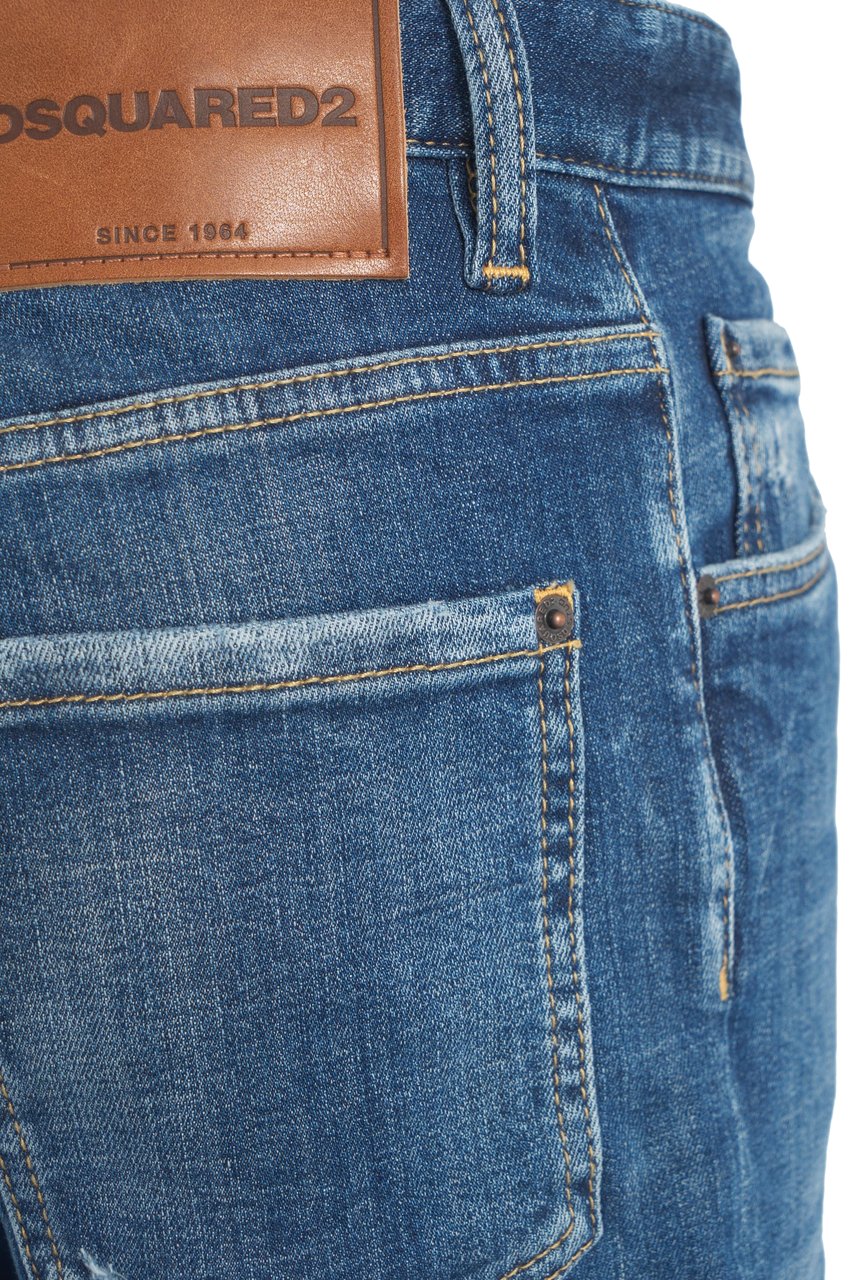Dsquared2 Straight fit jeans '642' Blauw