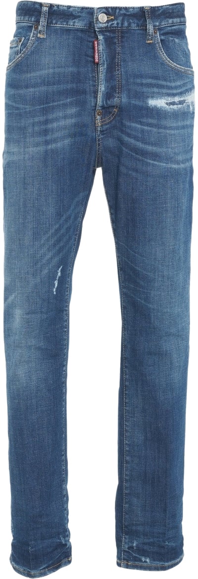 Dsquared2 Straight fit jeans '642' Blauw