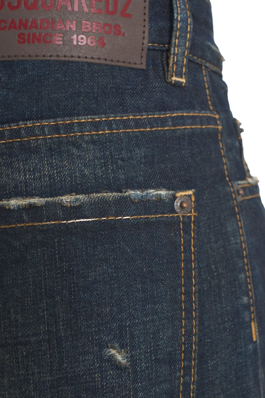 Dsquared2 Wide leg jeans 'Traveller' Blauw