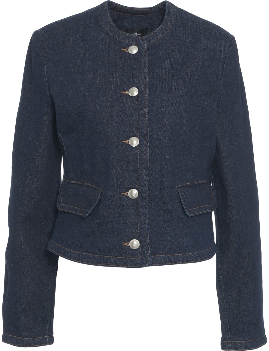 7 For All Mankind Denim jacket 'Lady Jacket' Blauw