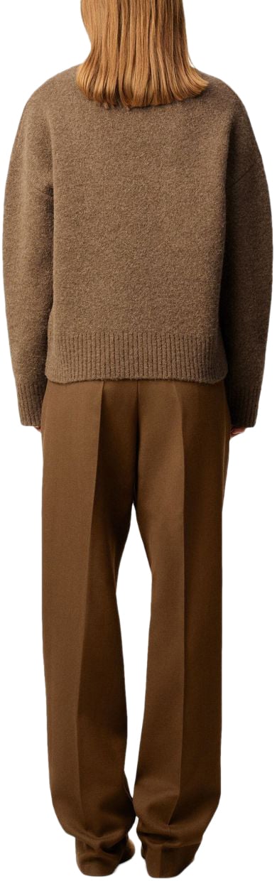 AMI Paris Sweaters Brown Bruin