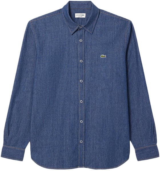 Lacoste Lacoste L/S Woven Denim Shirt Blauw