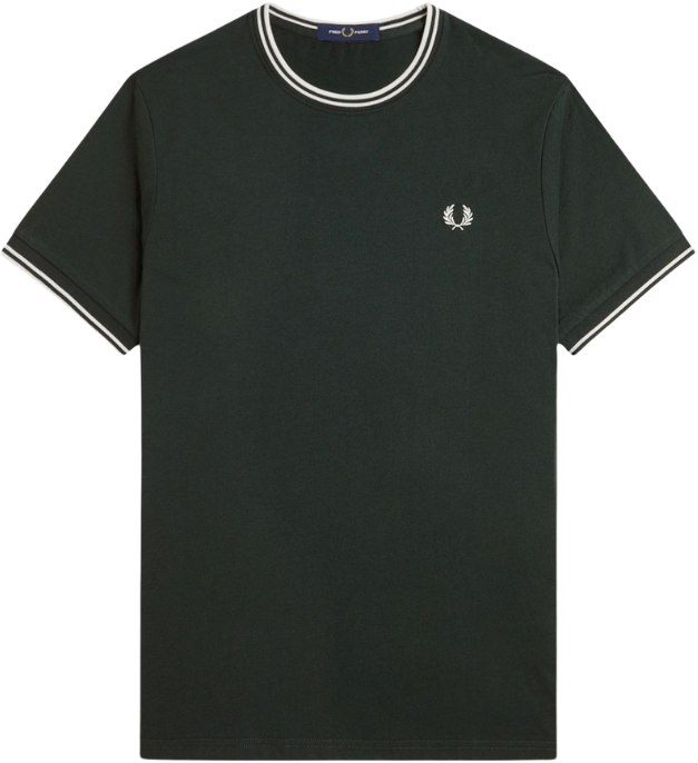 Fred Perry Fred Perry Twin Tipped T-Shirt Groen