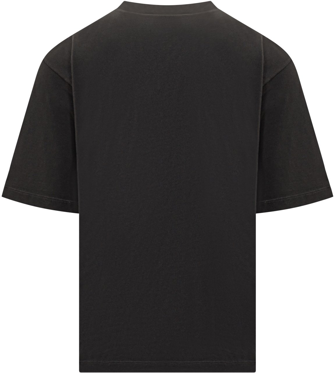 Dsquared2 T-shirt Nera in Cotone con Logo Dsquared2 Milano Zwart