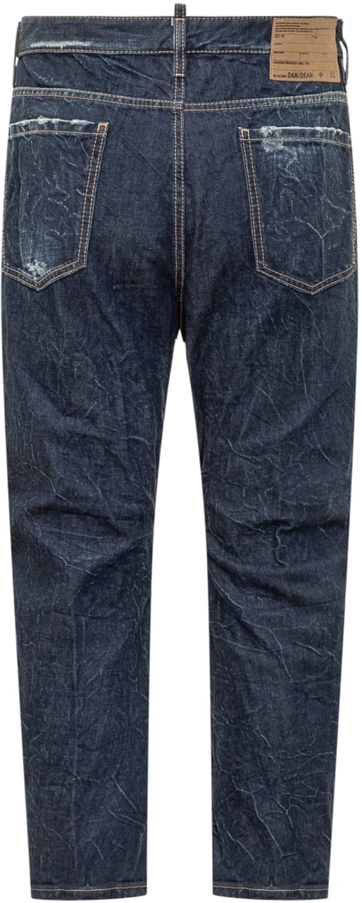 Dsquared2 Jeans Tapered Blu Used di Dsquared2 Blauw