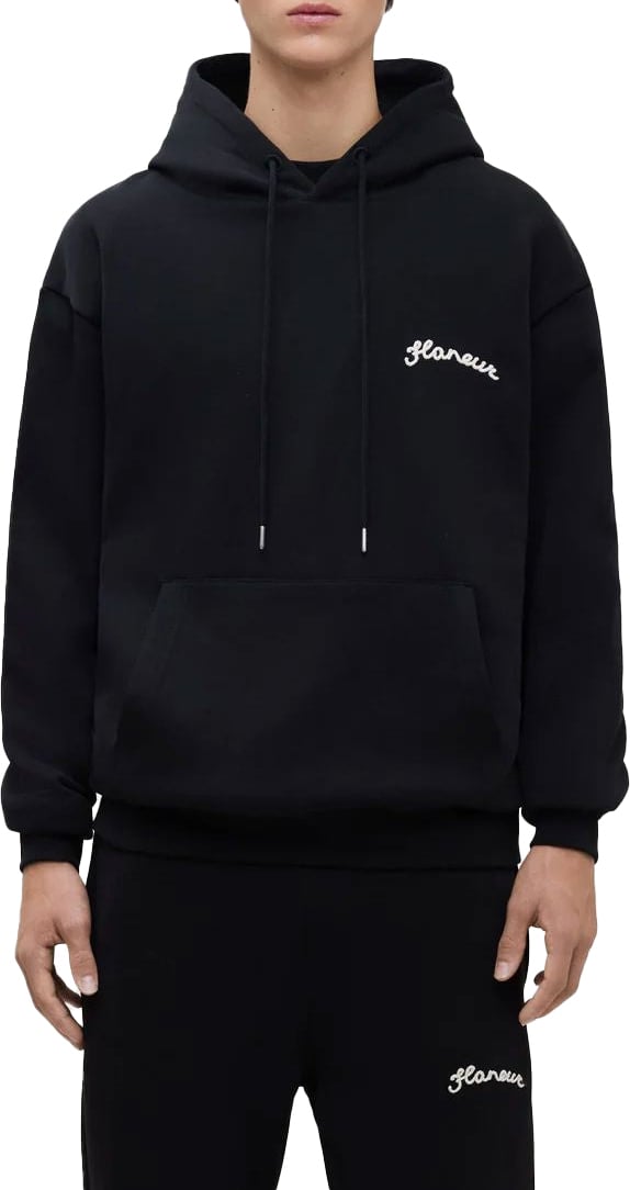FLÂNEUR Signature Hoodie Zwart