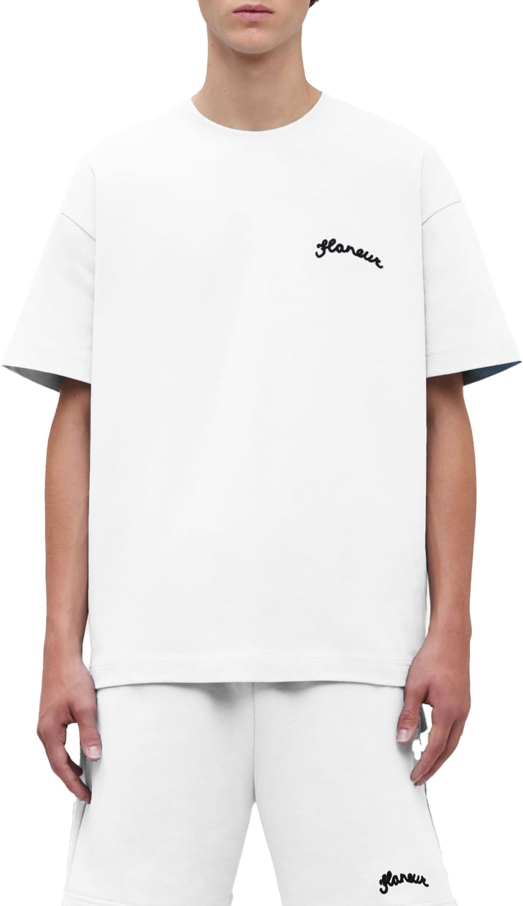 FLÂNEUR Signature T-Shirt Wit